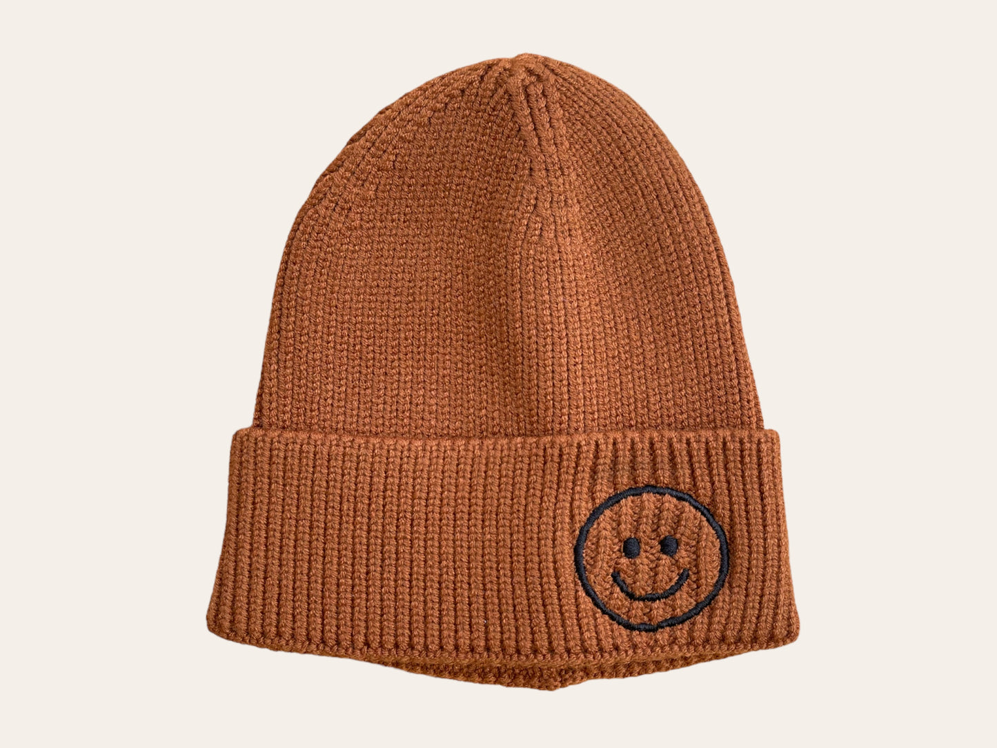 Smiley Kids Knitted Beanie