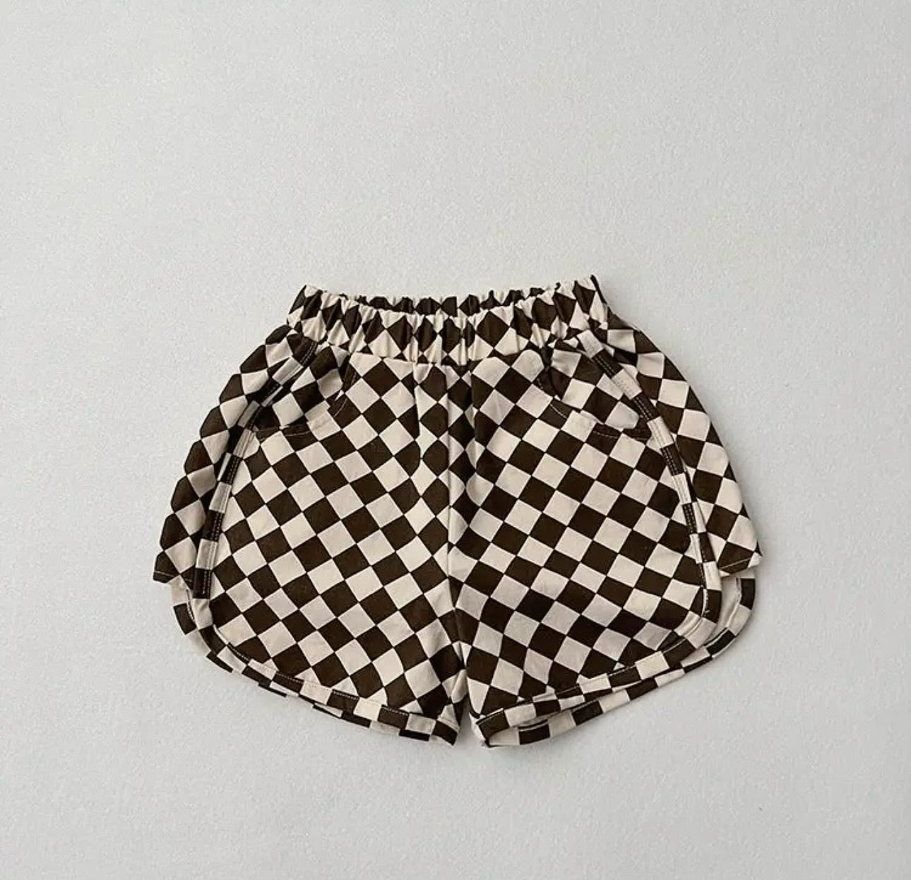 Checkered Pocket Shorts