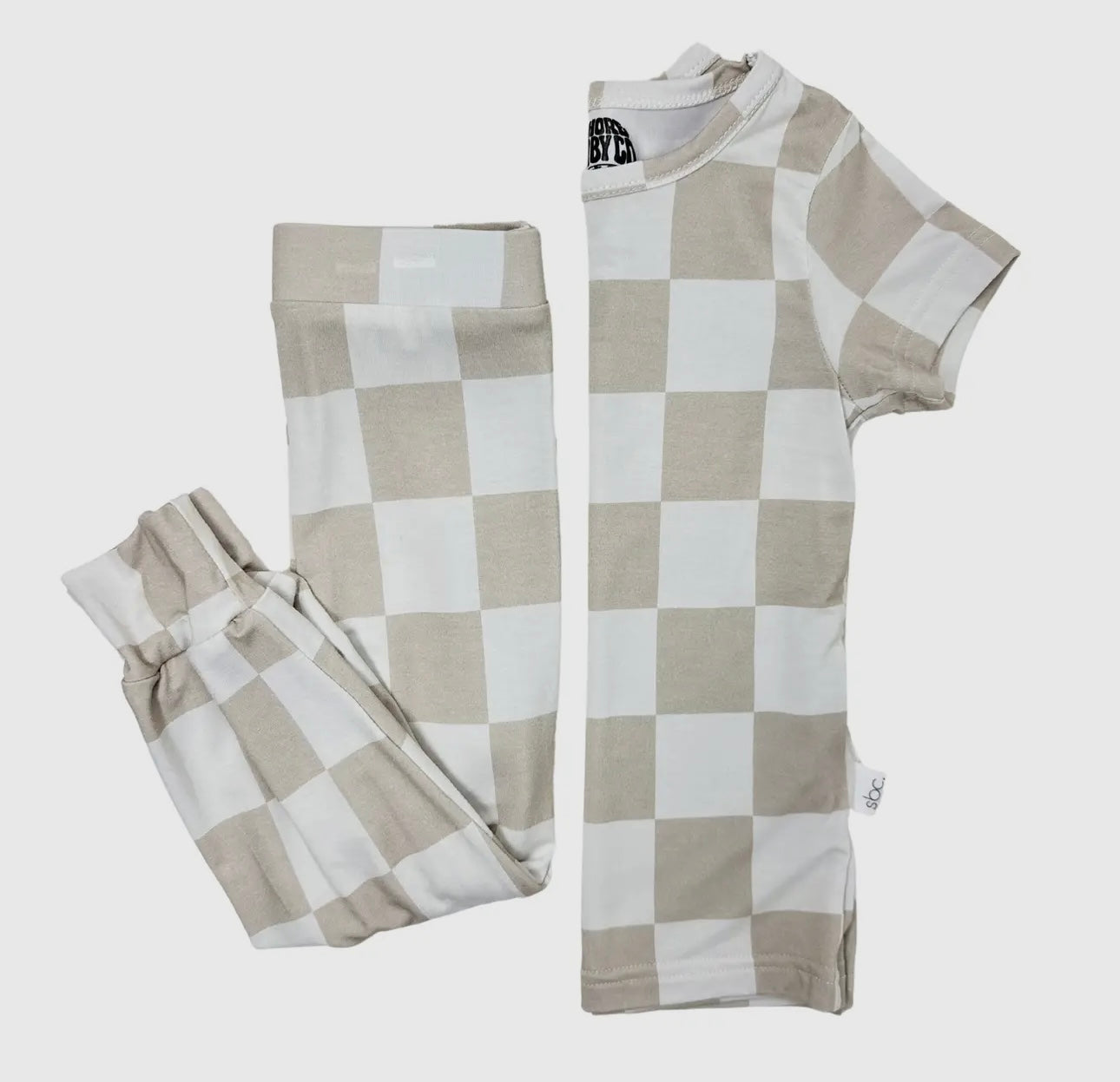 Espresso Check Pajama Set