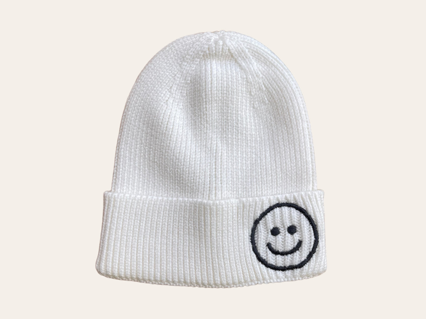 Smiley Kids Knitted Beanie