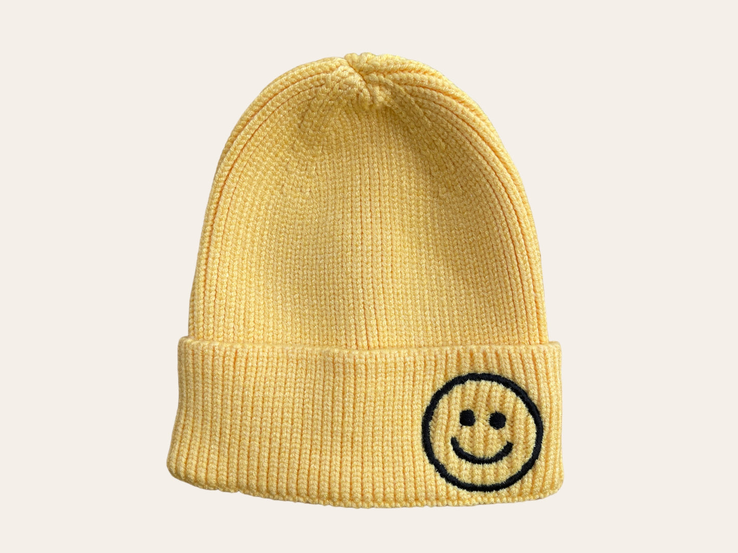 Smiley Kids Knitted Beanie